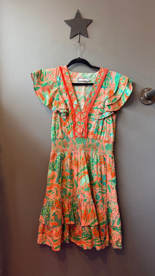 Floral Smocked Waist Dress