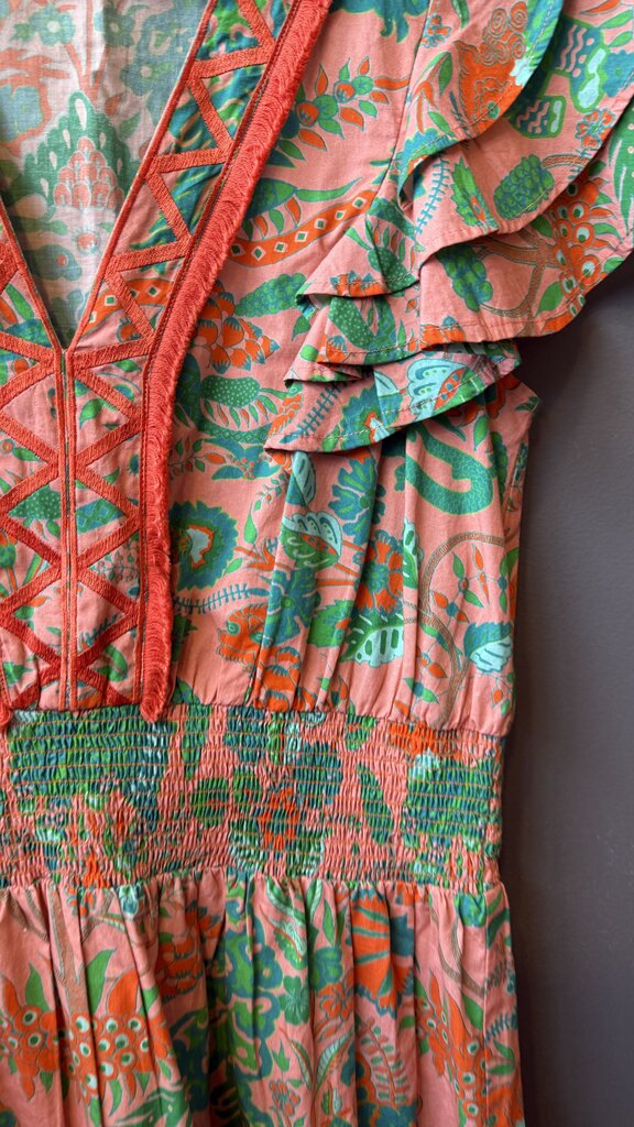 Floral Smocked Waist Dress