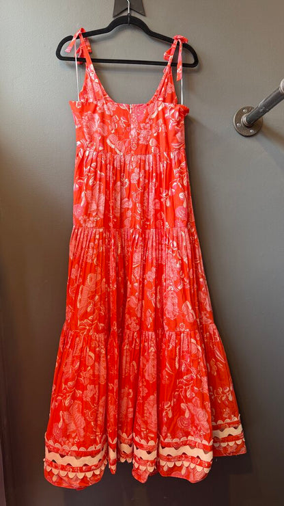 Floral Tiered Midi Dress