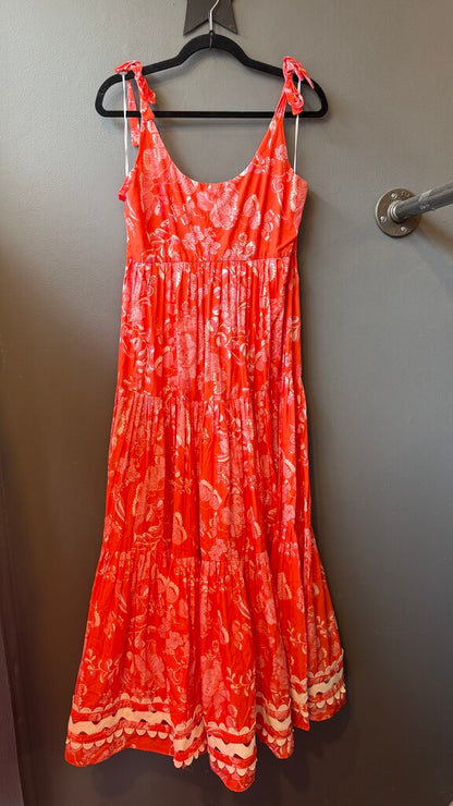 Floral Tiered Midi Dress
