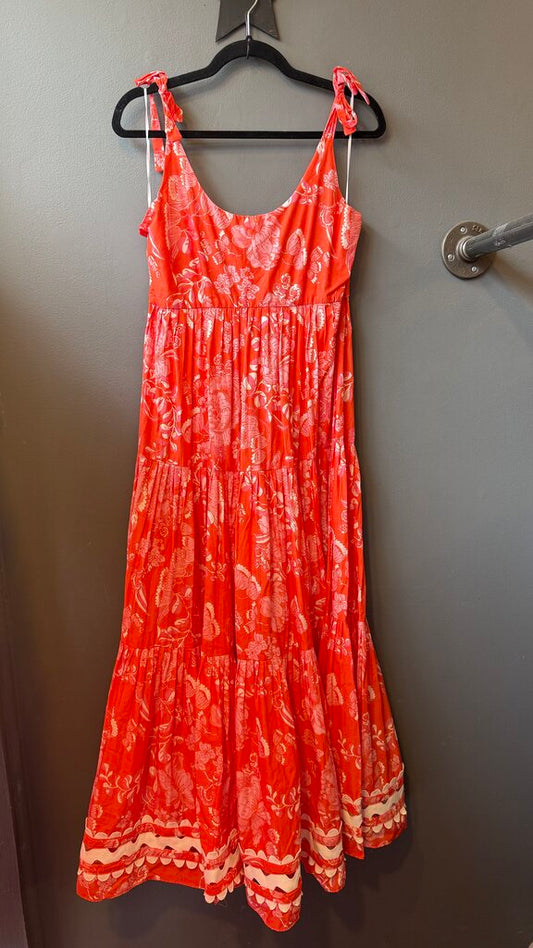 Floral Tiered Midi Dress