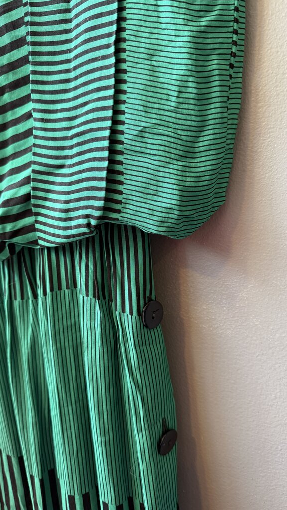 Vintage Stripe Blouse Dress