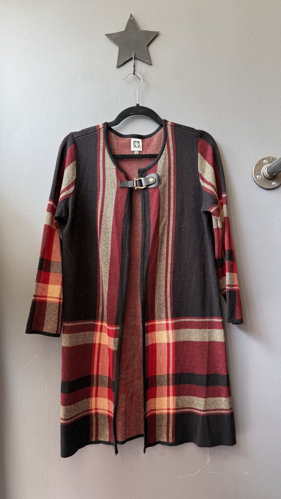 Plaid Sweater Jacket