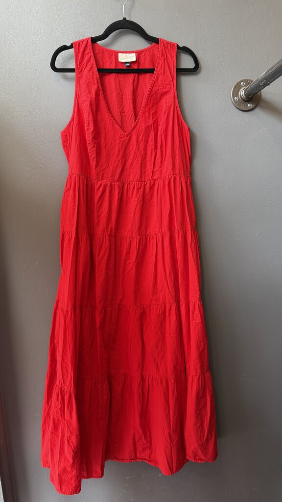 Tiered Floral Cotton Maxi Dress
