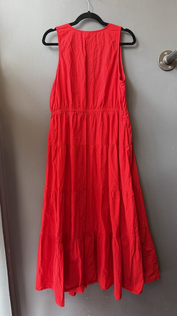 Tiered Floral Cotton Maxi Dress