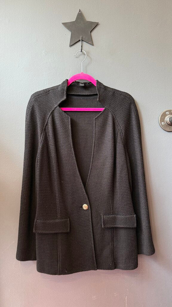 Knit One Button Blazer