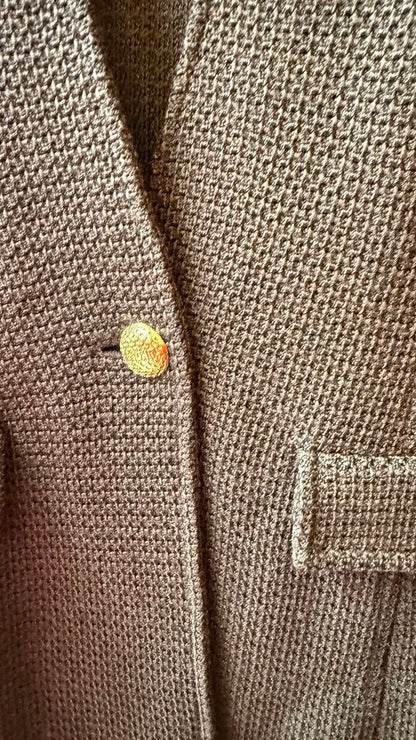 Knit One Button Blazer