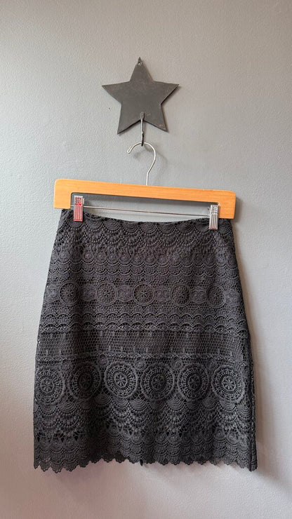 Lace Aline Mini Skirt