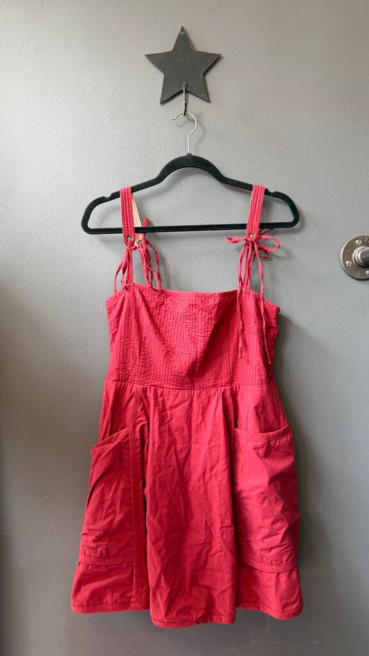 Reversible Cotton Mini Dress