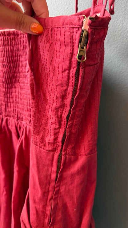 Reversible Cotton Mini Dress