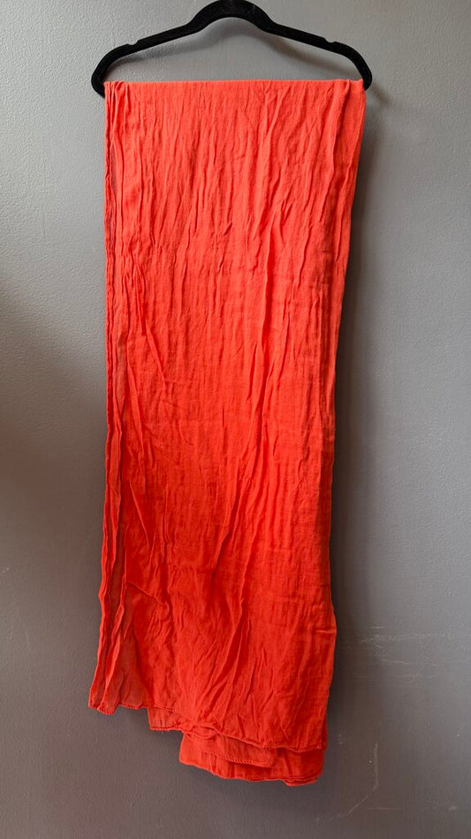 Cotton Orange Scarf