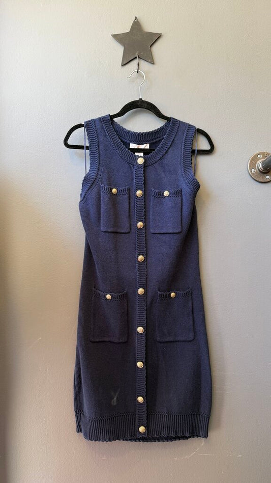 Pocket Knit Sweater Sheath Dress