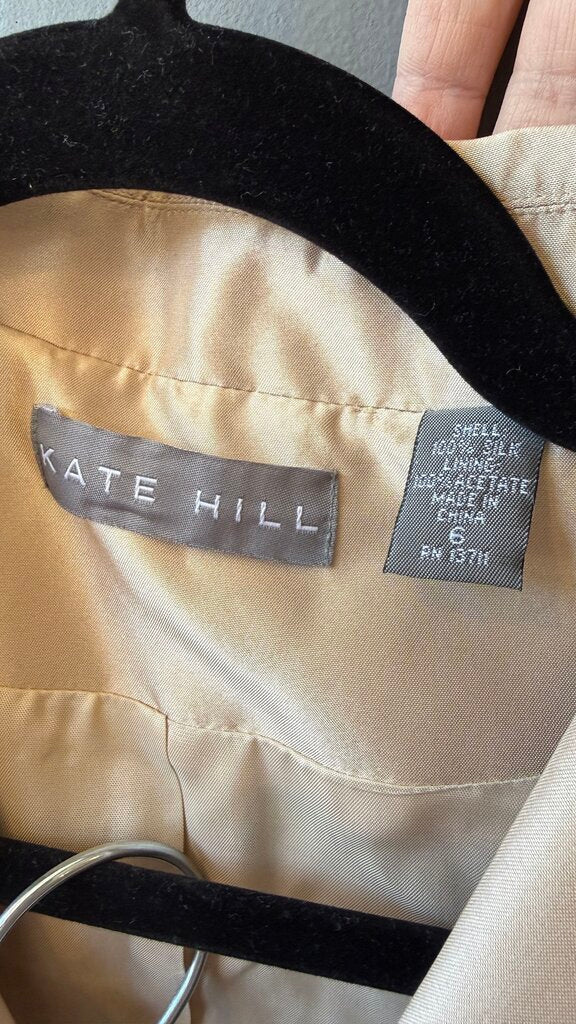 Petite Silk Pants Suit