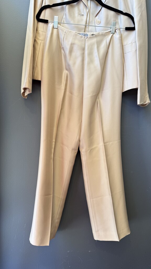 Petite Silk Pants Suit