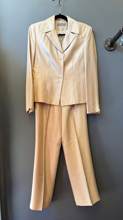 Petite Silk Pants Suit