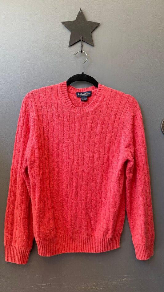 Cableknit Cashmere Crewneck Sweater