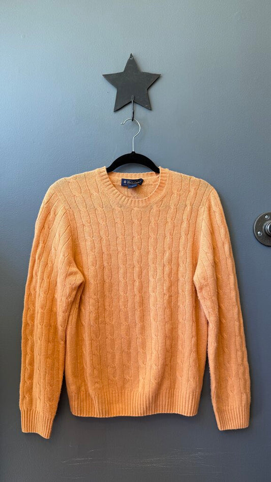 Cableknit Cashmere Crewneck Sweater