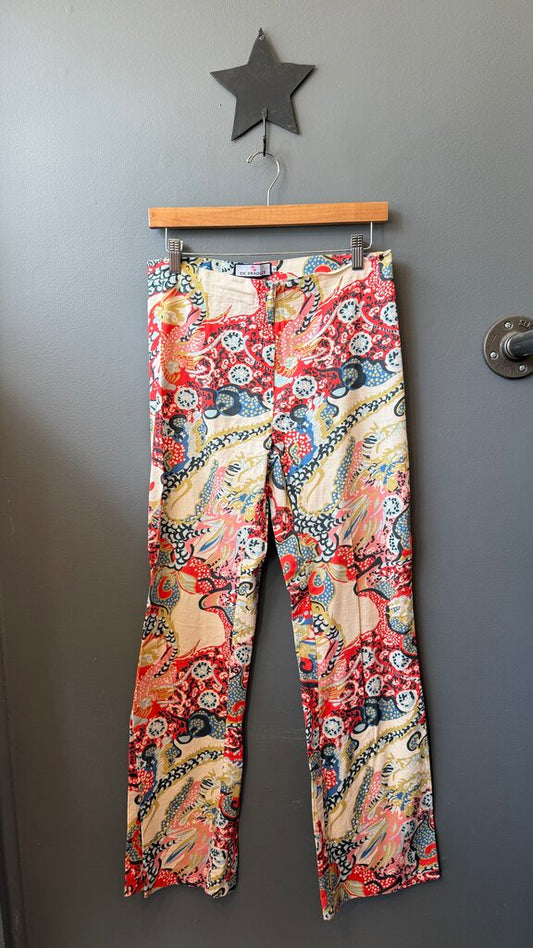 Straight Leg Print Pants