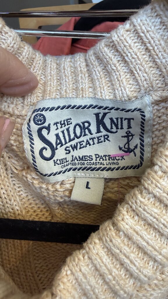 Sailor Cotton Cableknit Sweater