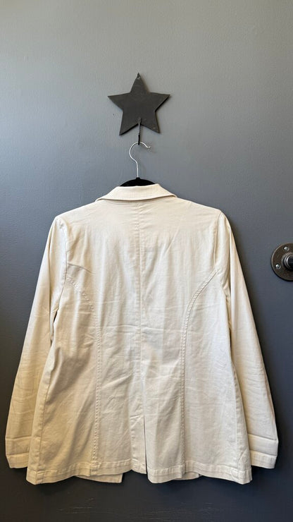 Flap Pocket Ecru Blazer