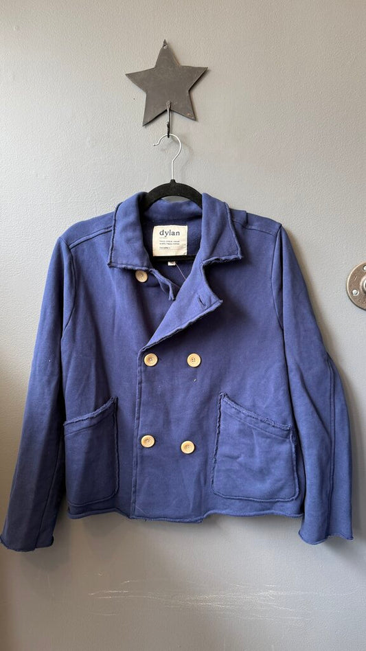 Raw Trim Sweatshirt Jacket