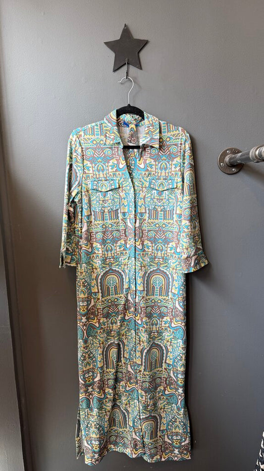 Catalina Cloth Maxi Shirtdress