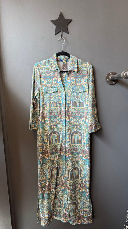 Catalina Cloth Maxi Shirtdress