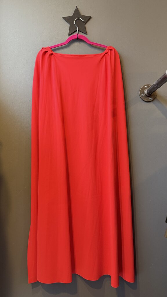 Cape Shoulder Sheath Midi Dress