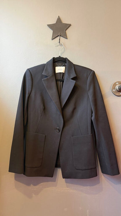 Ponte Knit One Button Blazer