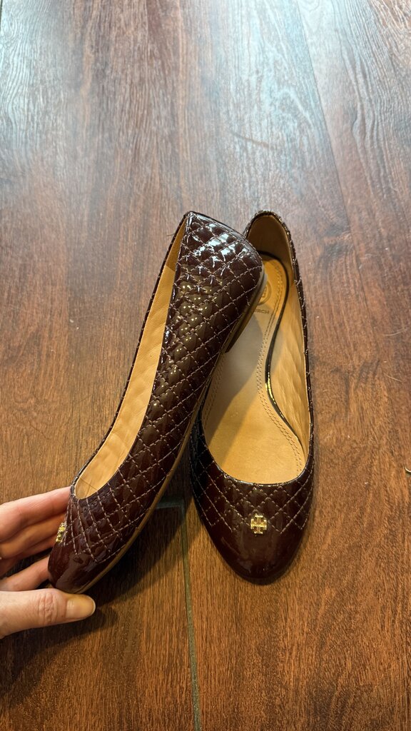 Patent Quilted Ballet Flats