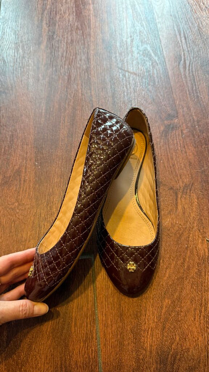 Patent Quilted Ballet Flats