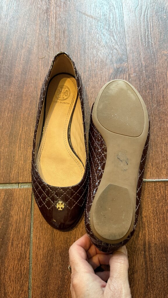 Patent Quilted Ballet Flats
