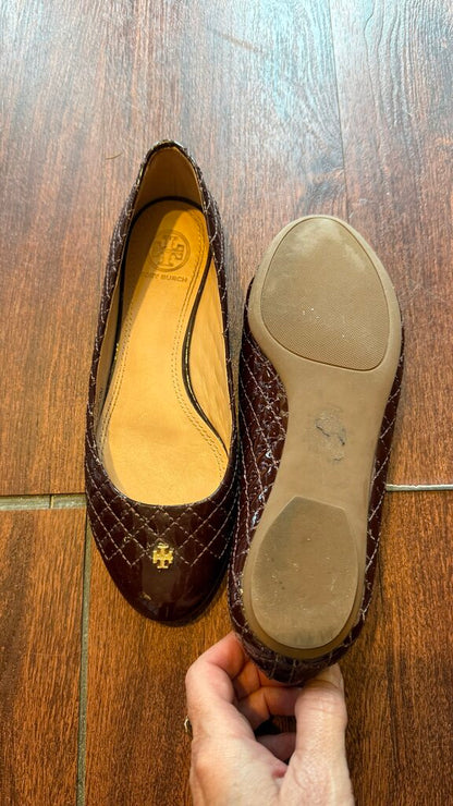 Patent Quilted Ballet Flats
