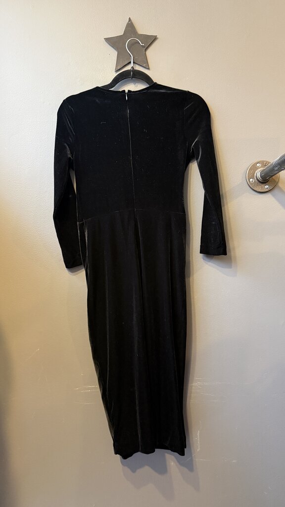 Ruched Side Velvet Sheath Dress