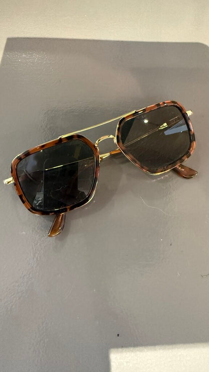 Wire Tortoise Rim Sunglasses