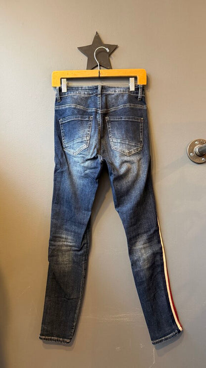 Track Stripe Skinny Jeans