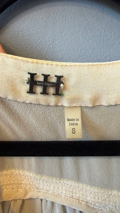 Handkerchief Hem Silk Blouse