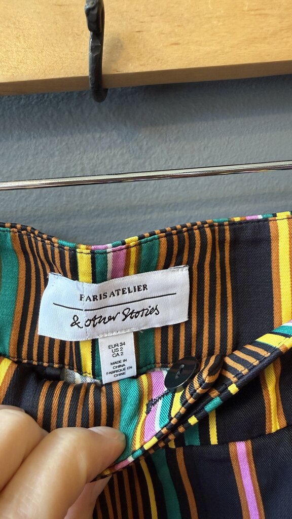 Wide Leg Stripe Pants