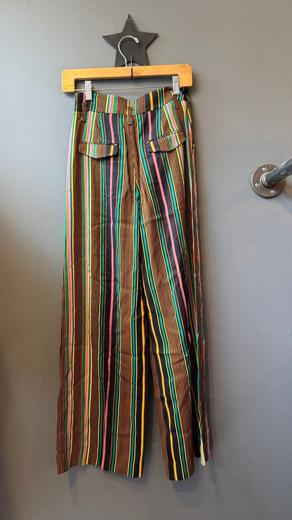 Wide Leg Stripe Pants