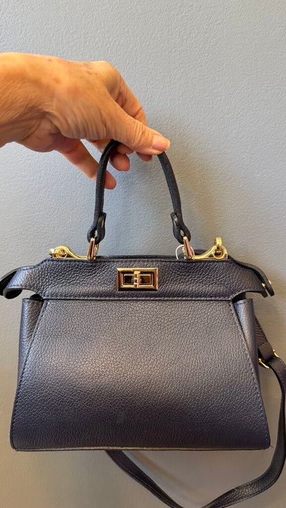 Mini Leather Satchel Crossbody