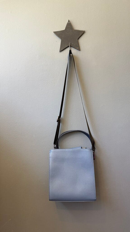 Faux Leather Top Handle Mini Crossbody Bag