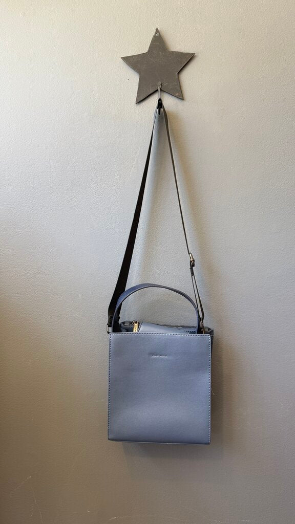 Faux Leather Top Handle Mini Crossbody Bag