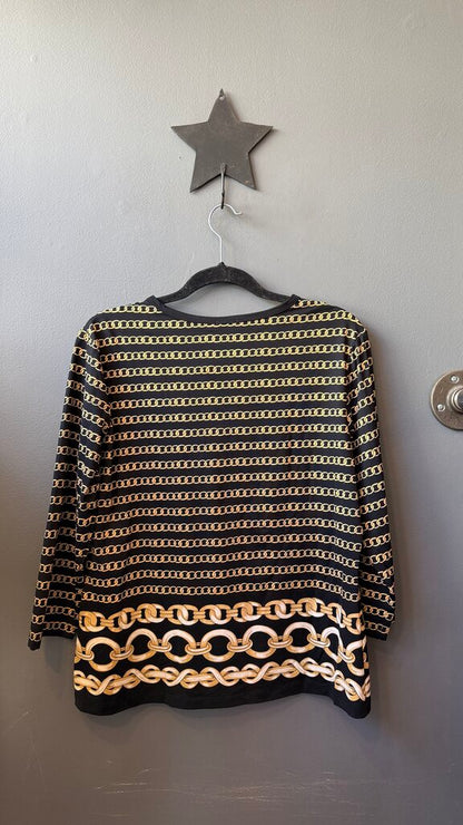 Catalina Cloth Chain Print Top