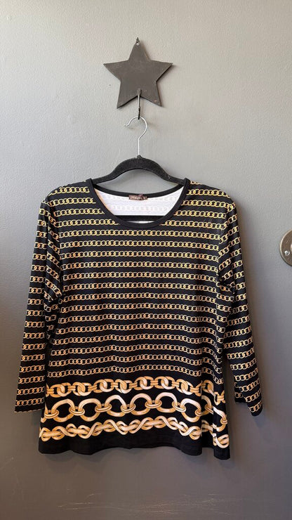 Catalina Cloth Chain Print Top