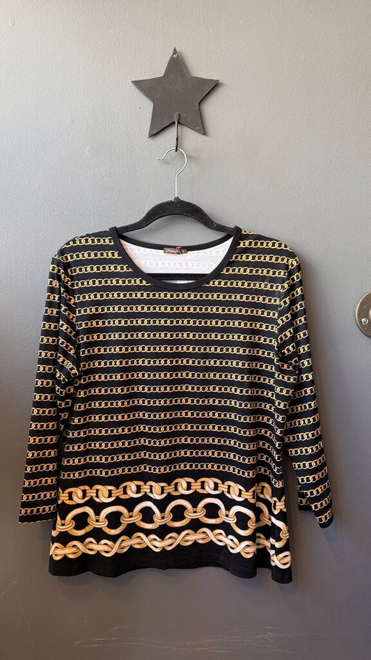 Catalina Cloth Chain Print Top
