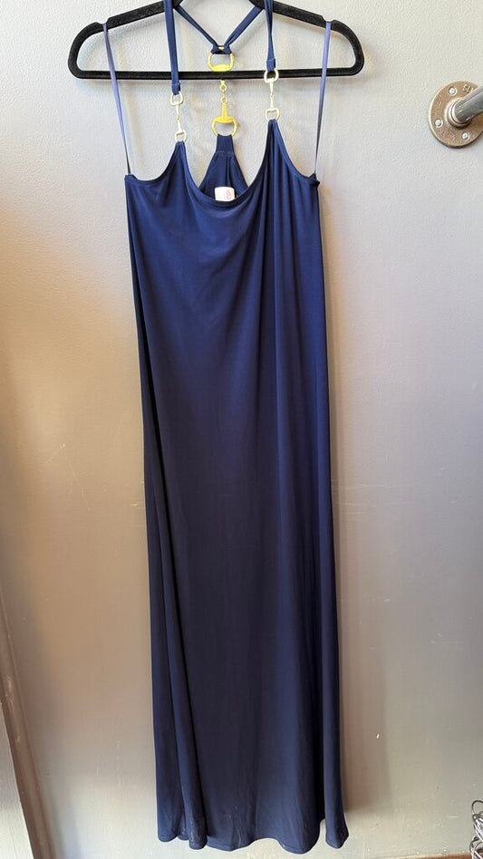 Horsebit Jersey Maxi Dress