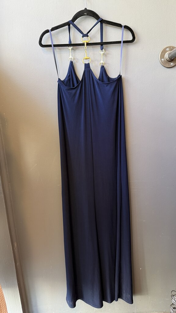 Horsebit Jersey Maxi Dress