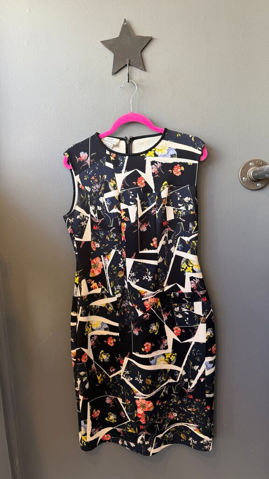 Floral Neoprene Sheath Dress