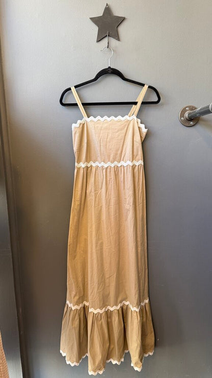 Ric Rack Trim Maxi Dress