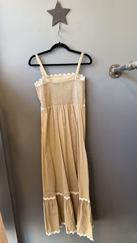 Ric Rack Trim Maxi Dress